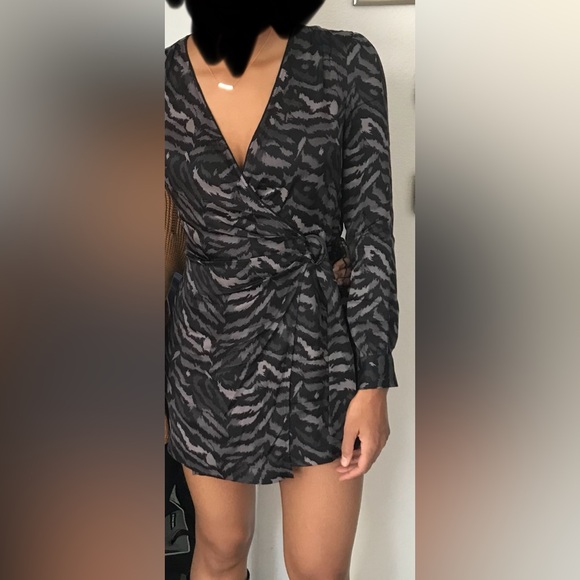 All Saints Irina Remix Romper Animal Print - Picture 9 of 10